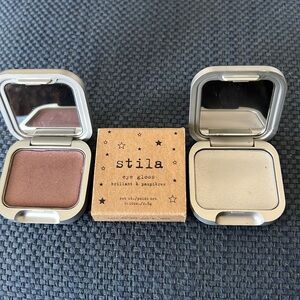 Stila eye gloss brillant a paupieres 2pcs set colors :lame and lighting white